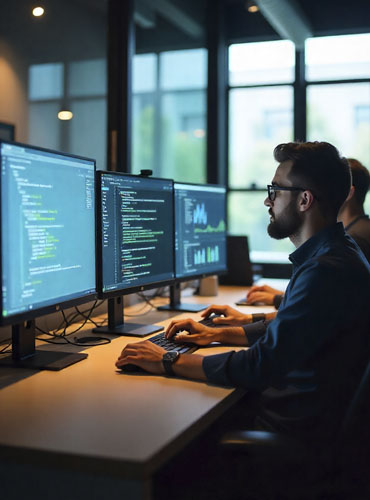 Diseño y desarrollo de página web moderna con interfaz profesional y estructura responsiva.